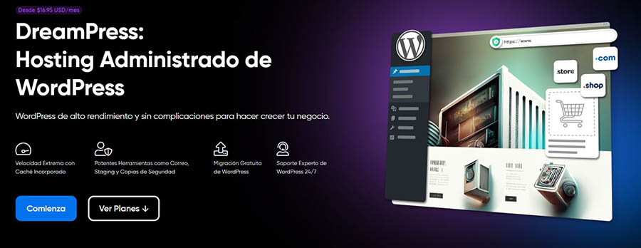 Plan alojamiento WordPress Administrado DreamHost}